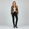 Women's Metallic Peplum Tailored Jacket