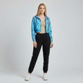 Women's Iridescent Cropped Windbreaker Jacket