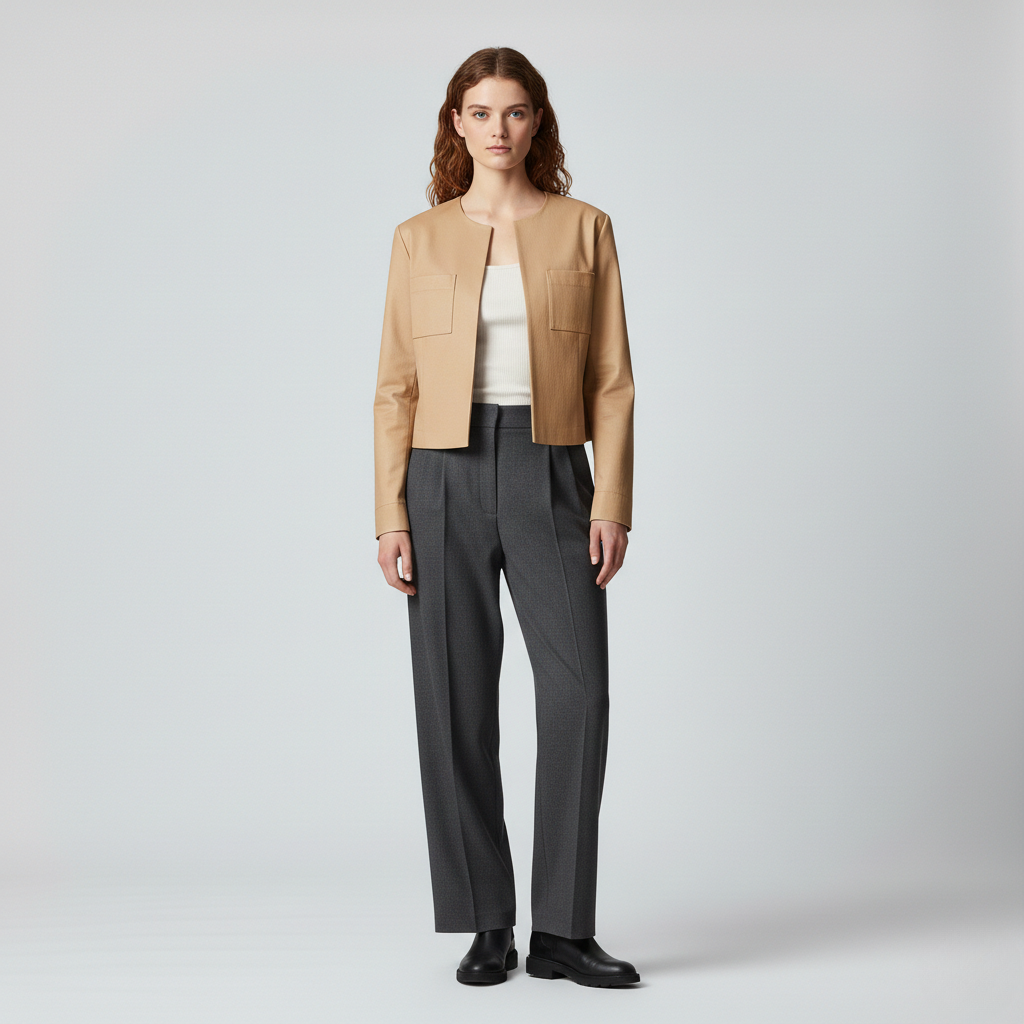 Women's Structured Minimalist Utility Jacket