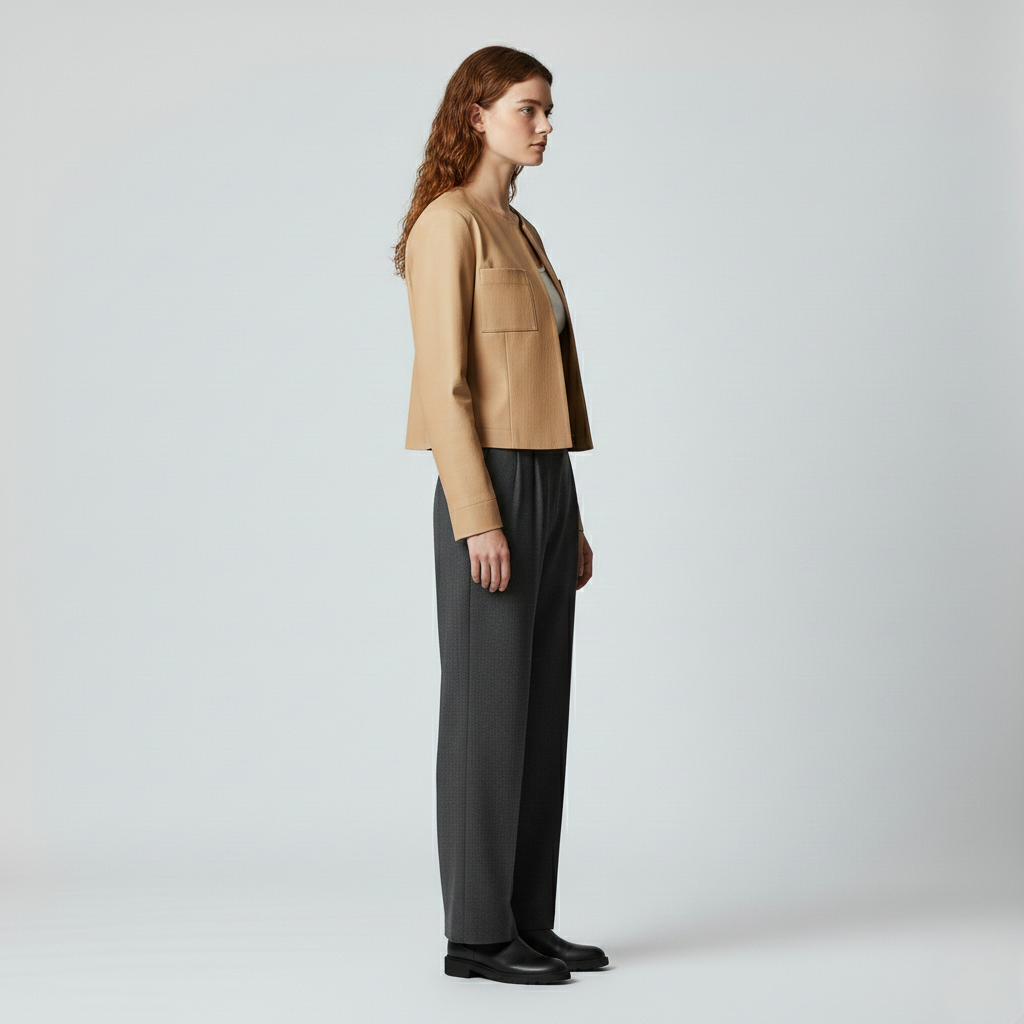 Women's Structured Minimalist Utility Jacket