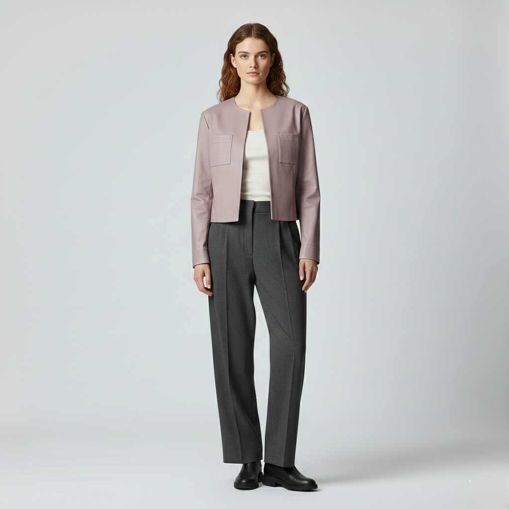 Women's Structured Minimalist Utility Jacket