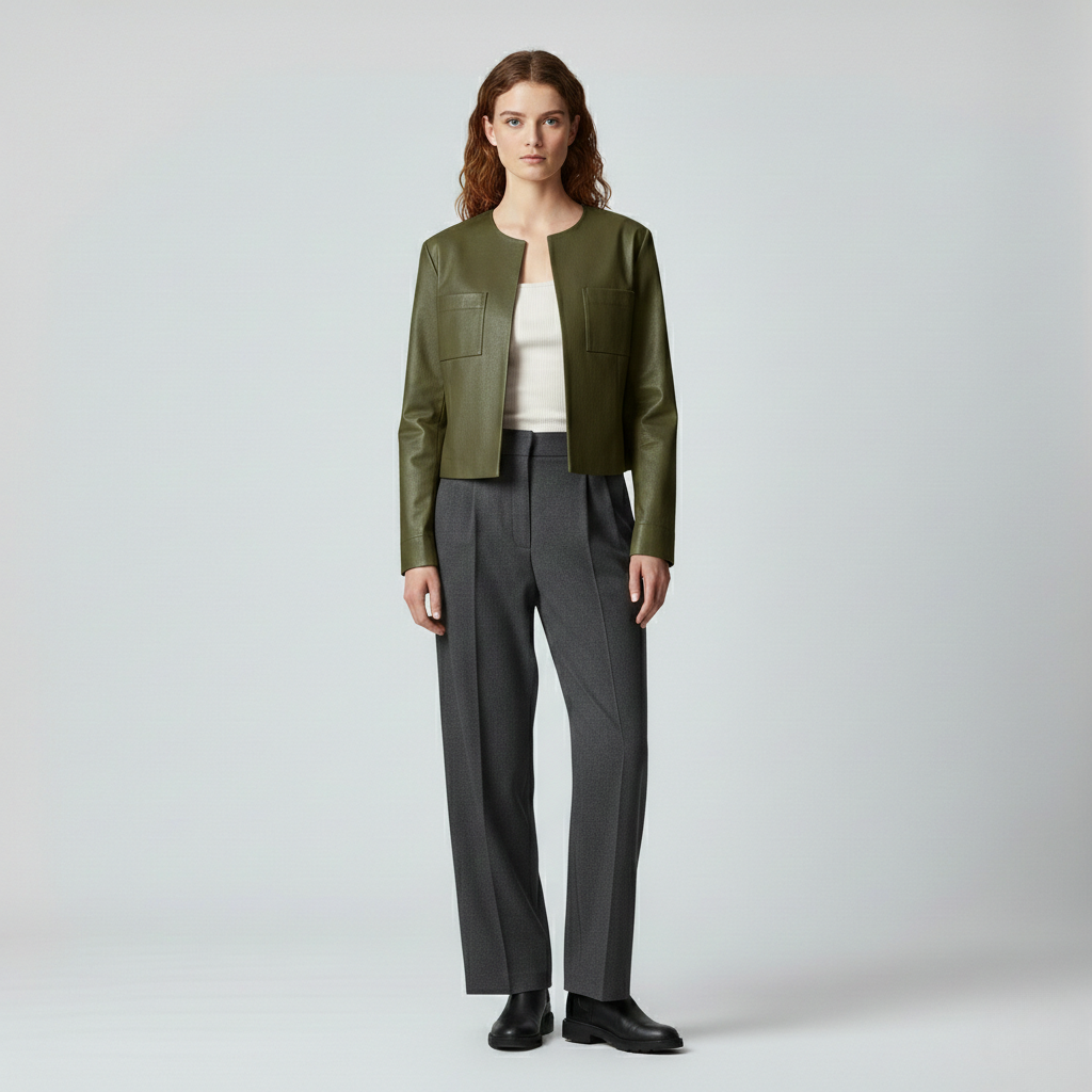 Women's Structured Minimalist Utility Jacket