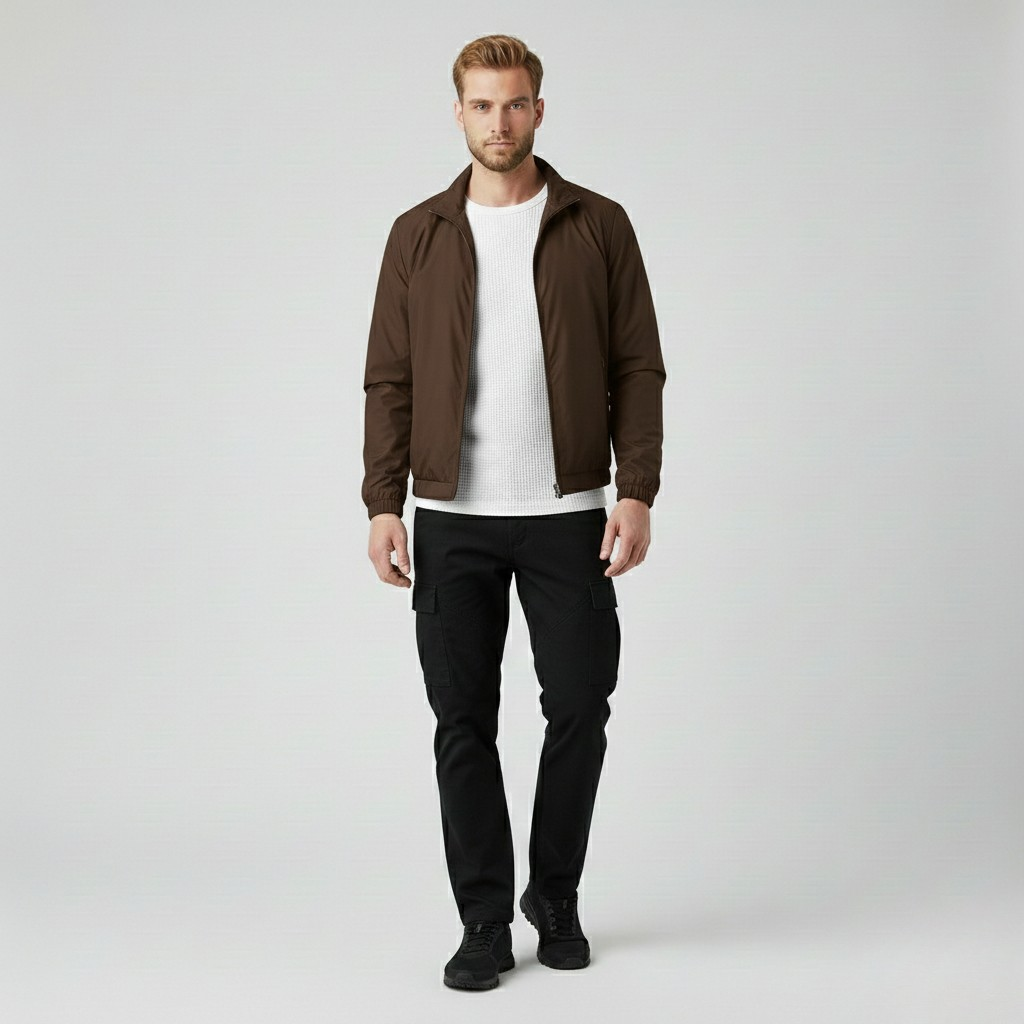 Men's Lightweight Zip-Front Casual Jacket