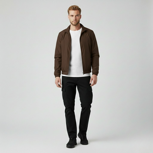 Men's Lightweight Zip-Front Casual Jacket