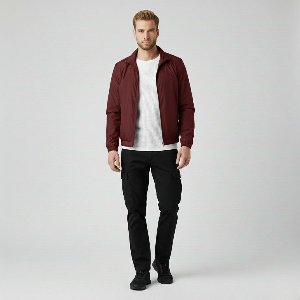 Men's Lightweight Zip-Front Casual Jacket