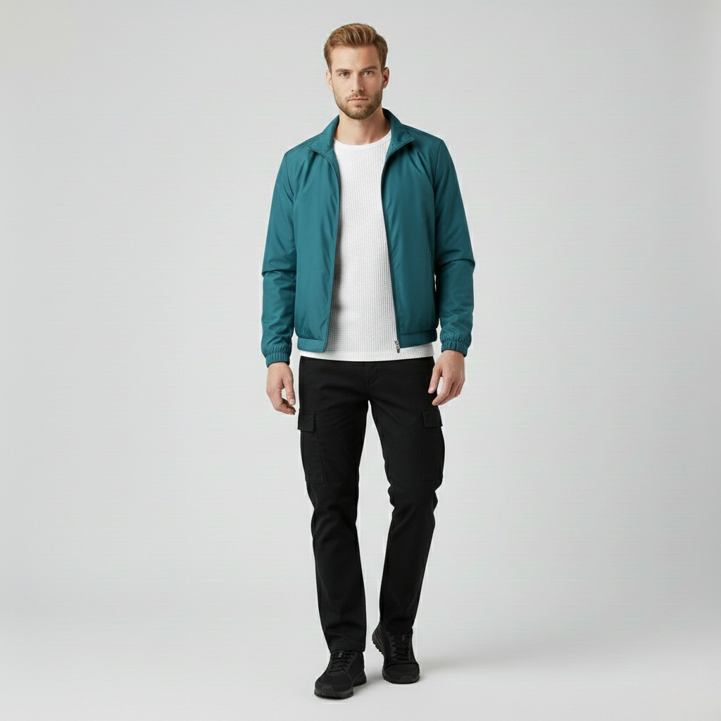 Men's Lightweight Zip-Front Casual Jacket