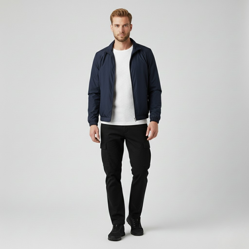 Men's Lightweight Zip-Front Casual Jacket
