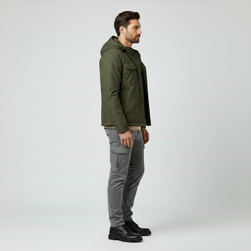 Men's Hooded Field Utility Jacket