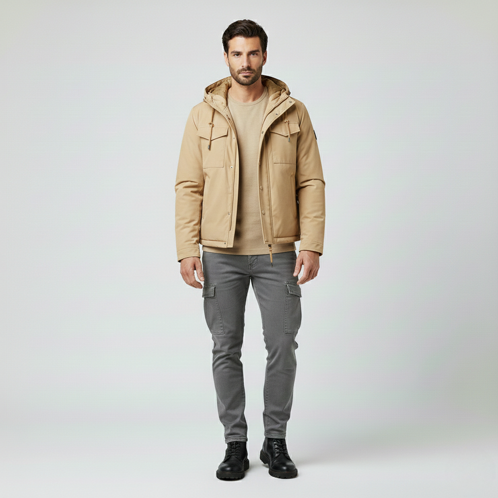 Men's Hooded Field Utility Jacket