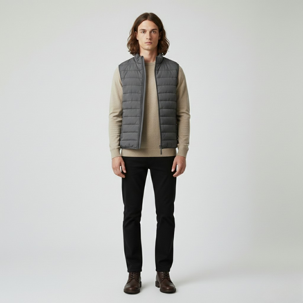 Men's Lightweight Quilted Zip Vest