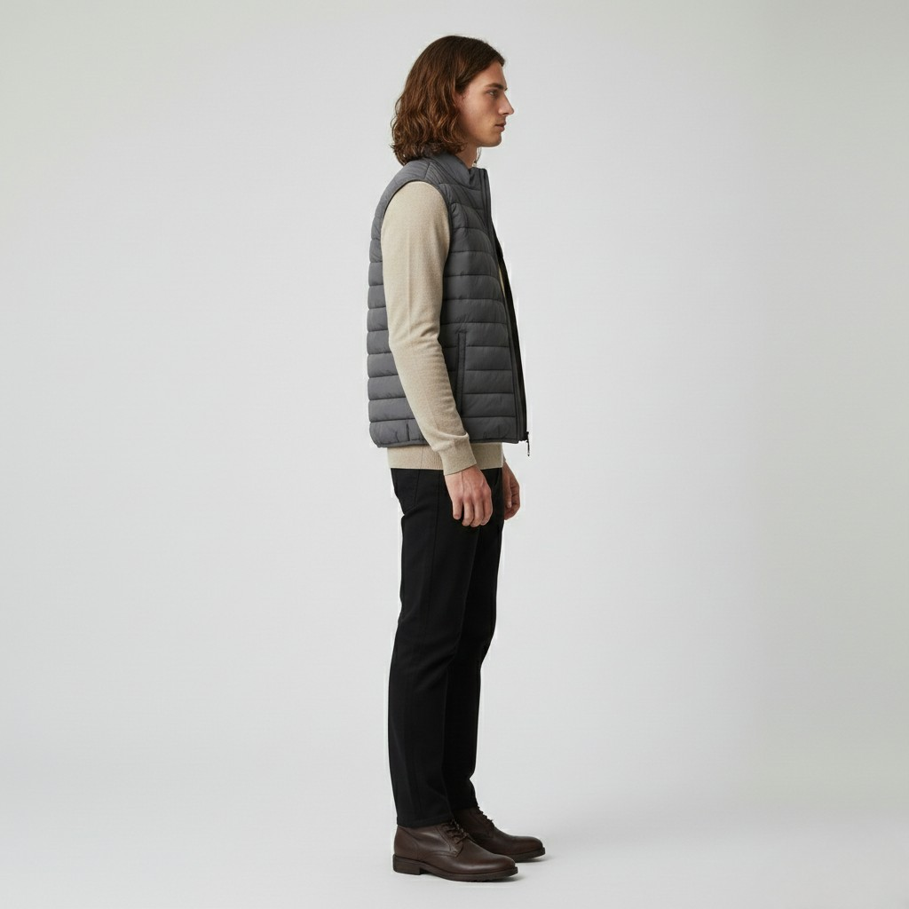 Men's Lightweight Quilted Zip Vest