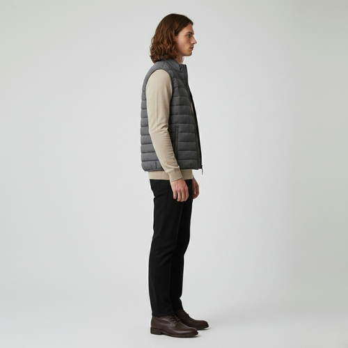 Men's Lightweight Quilted Zip Vest