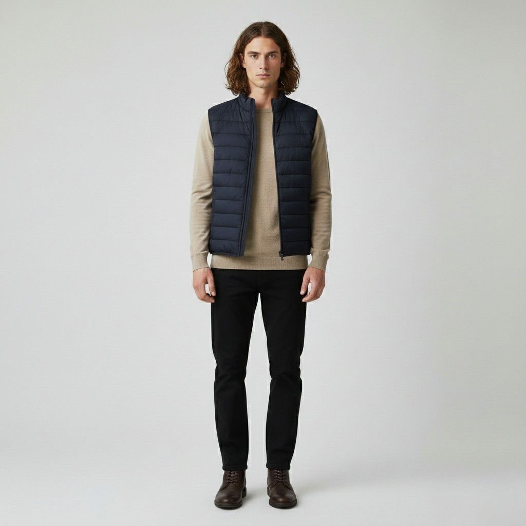 Men's Lightweight Quilted Zip Vest