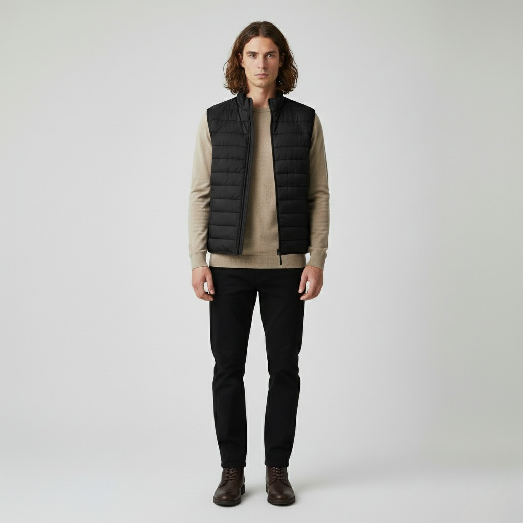 Men's Lightweight Quilted Zip Vest