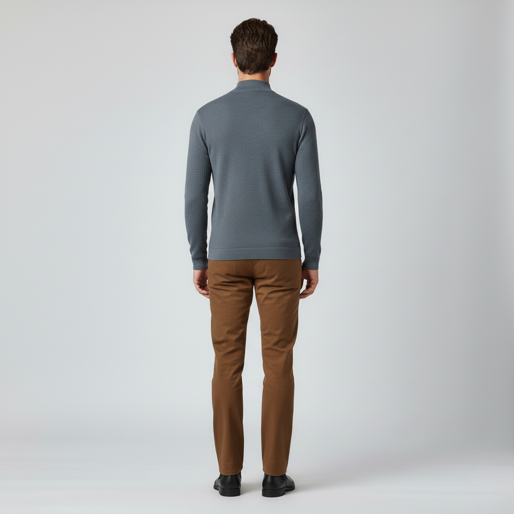 Men's Mock Neck Long Sleeve