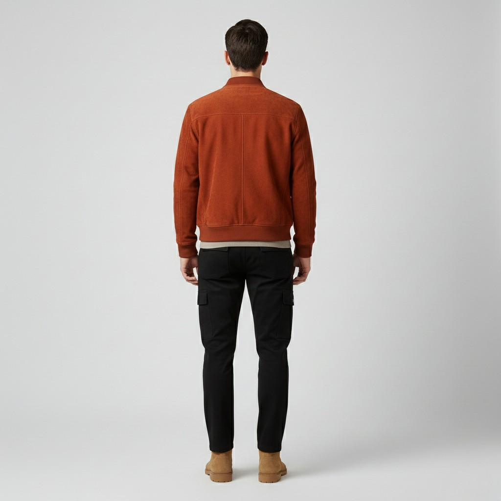 Men's Minimal Zip Bomber Jacket