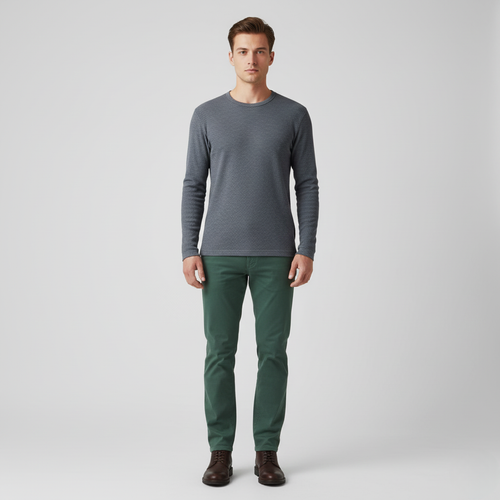 Men's Crewneck Knit Shirt